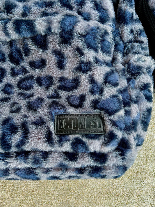 Blue : leopard bag