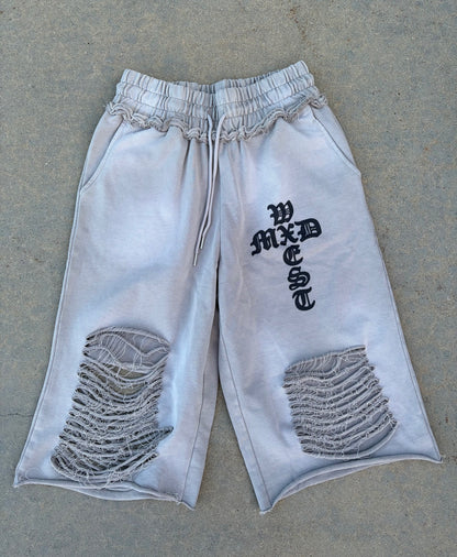 Grey and Black : 75% shorts