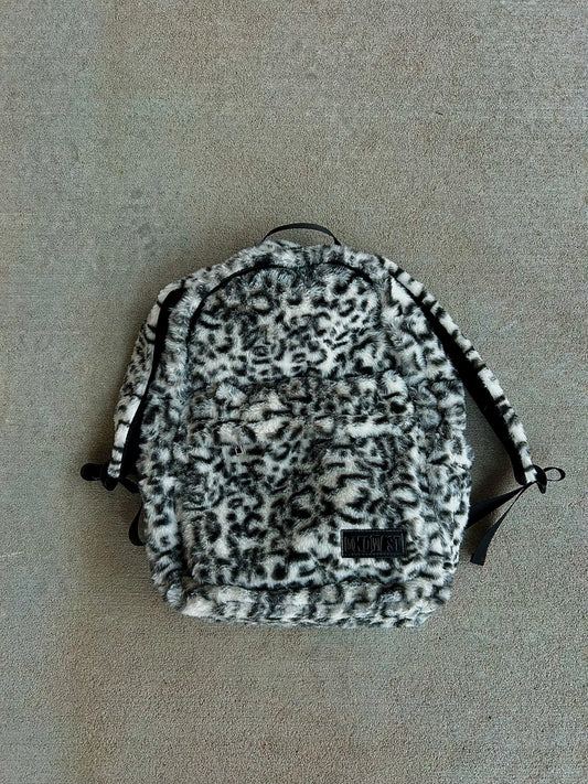 White : Leopard Bag